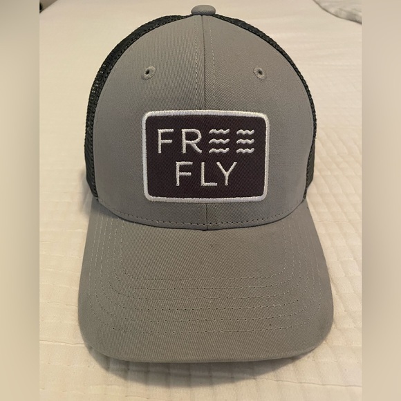 Free Fly Apparel Other - Free Fly Gray Black Trucker Hat